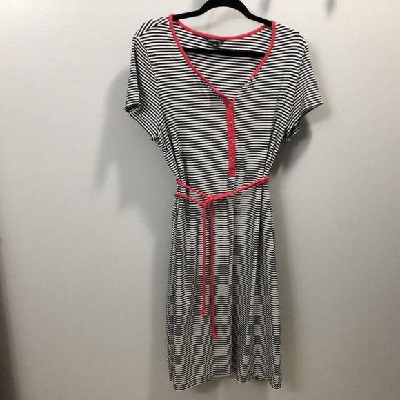 Lands' End Dresses & Skirts - Blue, white & pink striped Land's End Dress XL(18)